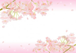 桜のイラストの枠01